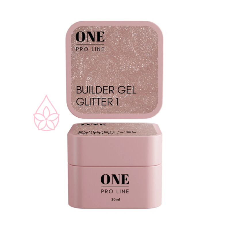 Гель для нарощення ONE GEL GLITTER 1. 30 ml