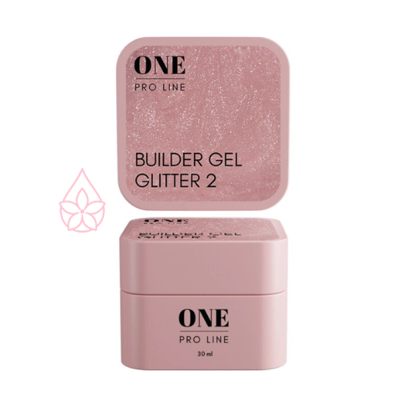Гель для нарощення ONE GEL GLITTER 2, 30 ml
