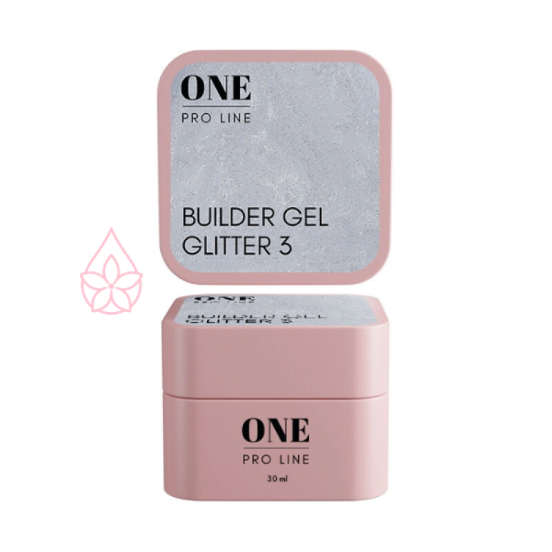 Гель для нарощення ONE GEL GLITTER 3, 30 ml