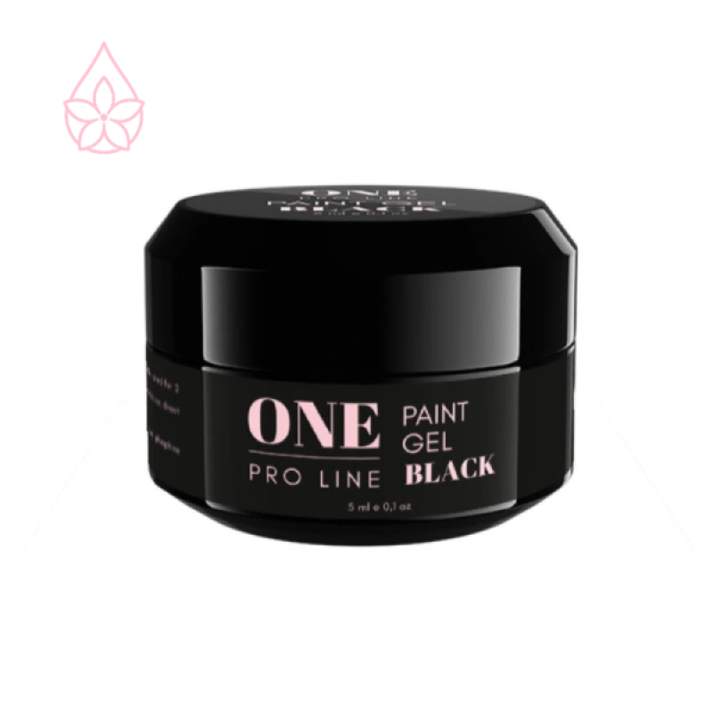 Гель-фарба ONE PAINT GEL BLACK, 5ml