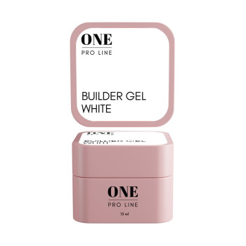 Гель для нарощення ONE GEL WHITE, 15 ml