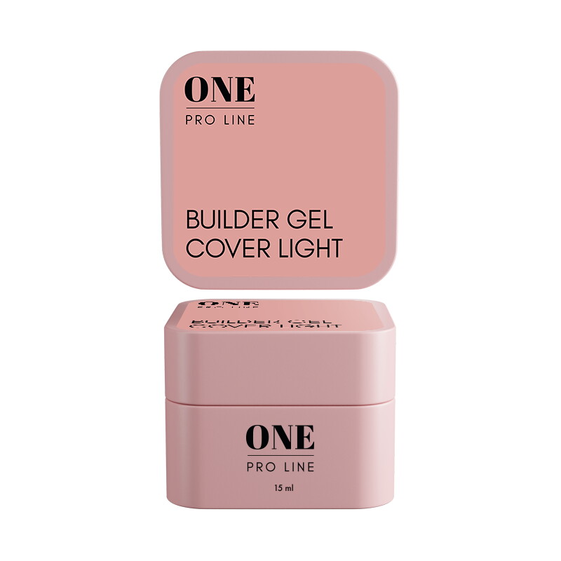 Гель для нарощення ONE GEL COVER LIGHT, 15 ml