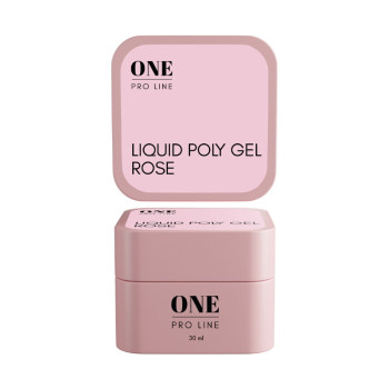 Рідкий полігель ONE LIQUID GEL ROSE, 30 ml   